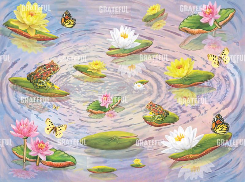 Toads & Lilies on Water