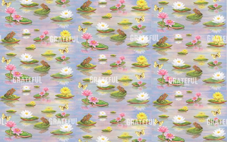 Toads and Lily Pads on Calm Water