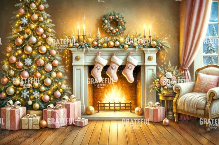Cozy Fireplace Christmas