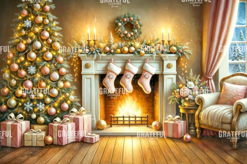 Cozy Fireplace Christmas