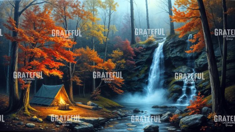 Camping In Autumn