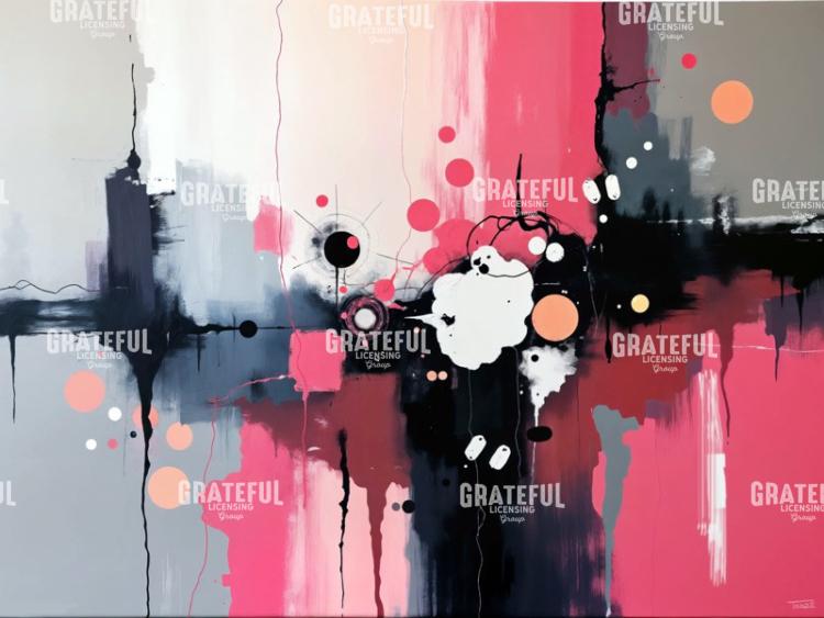 Abstract Pink and Gray