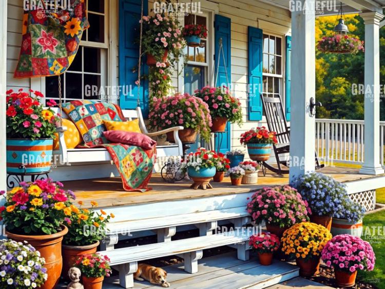 Blue Shutters Summer Farmhouse