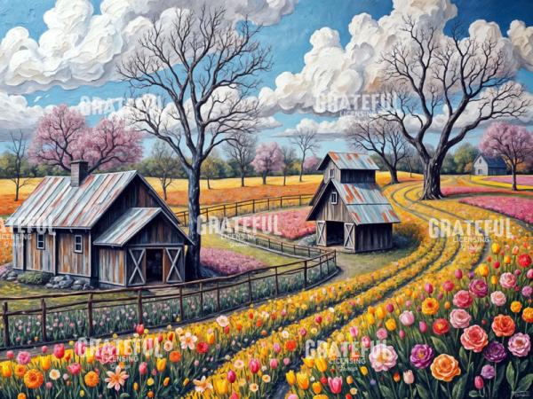 Early Spring on The Flower Farm