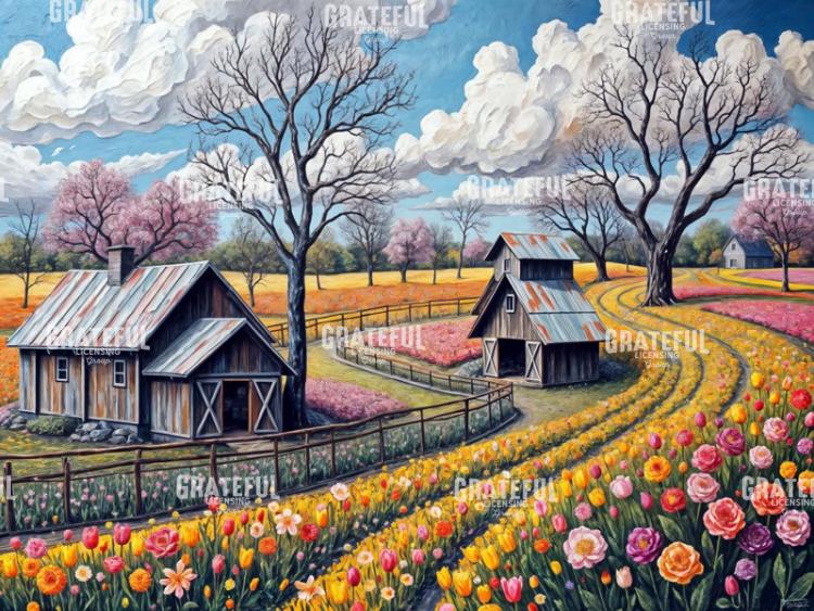 Early Spring on The Flower Farm