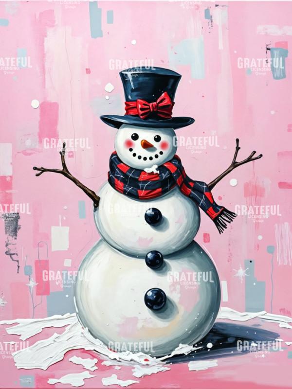 Pink Snowman