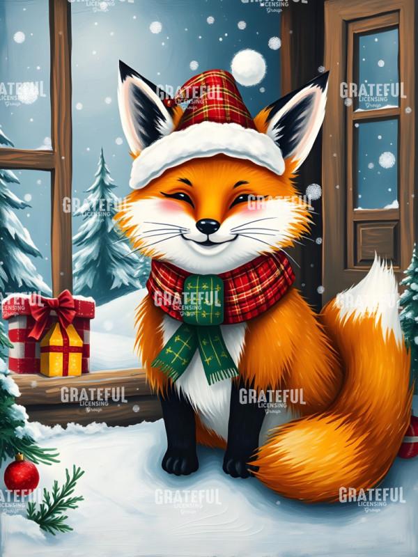 Santa Friends Holiday Fox