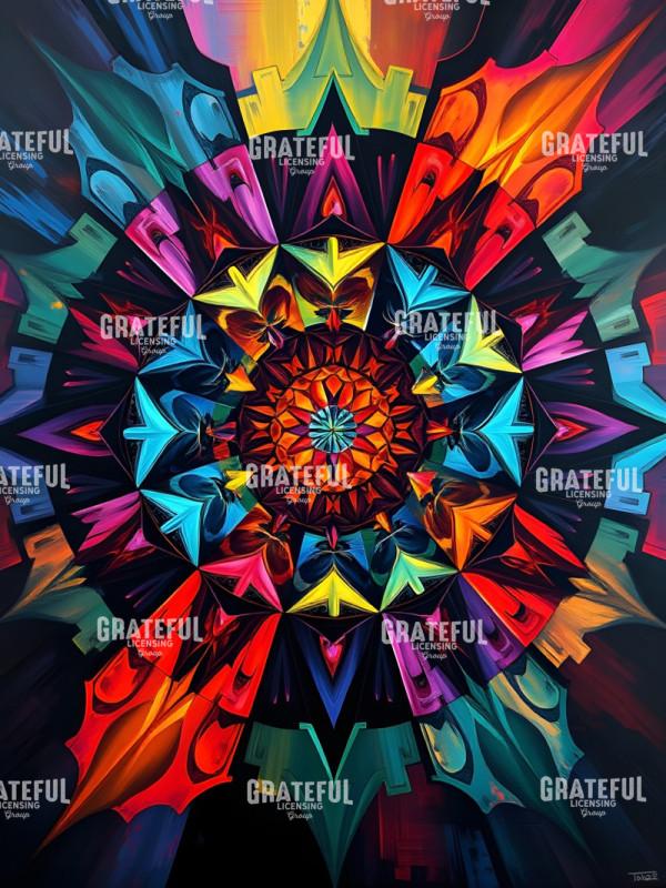 Stained Glass on Black