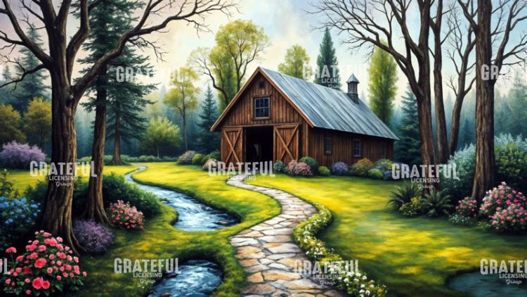 Horse Barn by The Creek