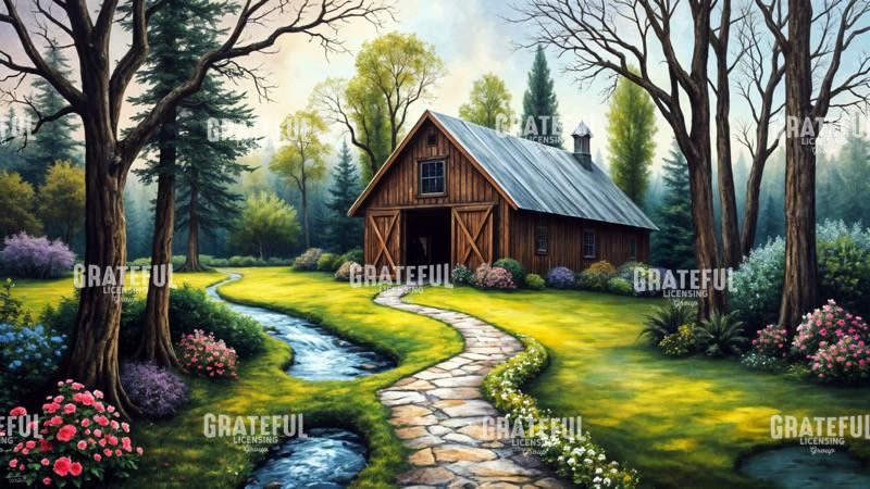 Horse Barn by The Creek
