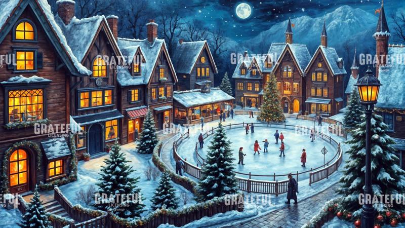 Ice Skating In The Square