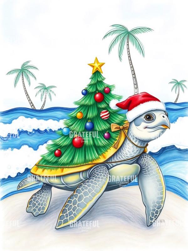 Christmas Tree Sea Turtle