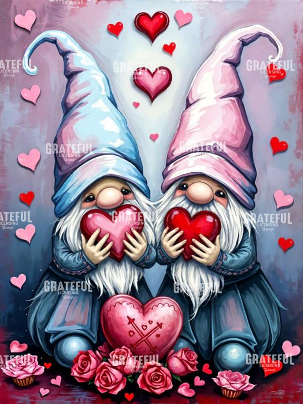 Valentine Hearts Gnomes