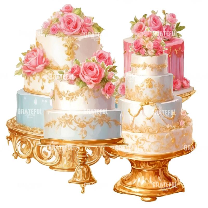 Wedding Cakes and Diamonds Cakes Layers