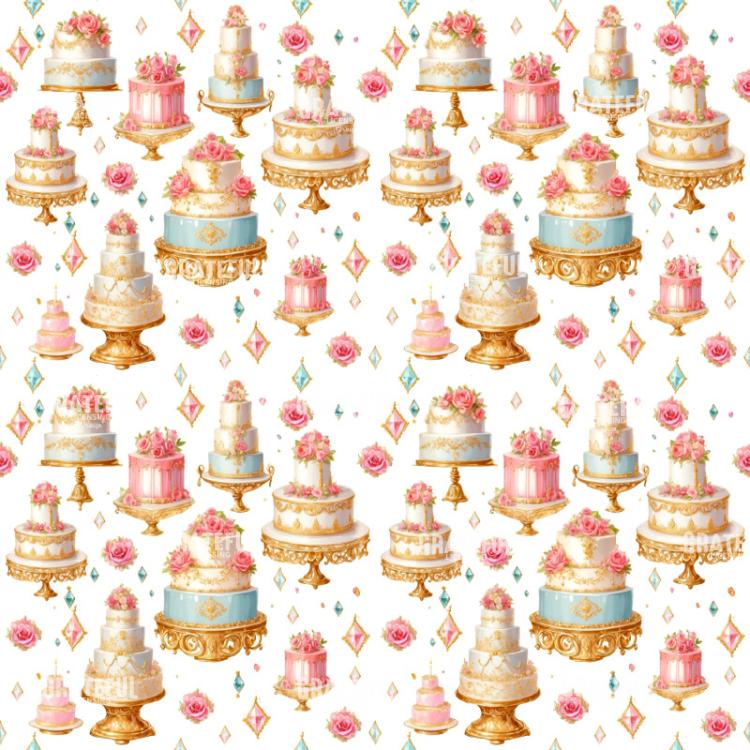 Wedding Cakes and Diamonds pattern