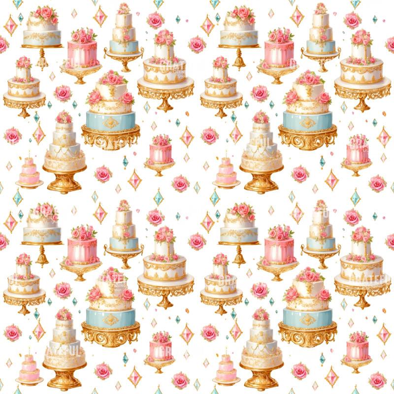 Wedding Cakes and Diamonds pattern