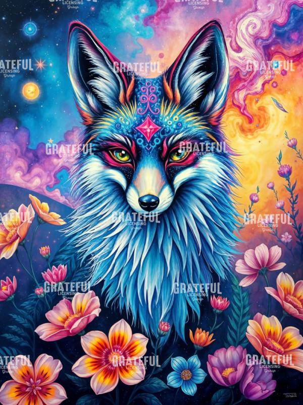 Spirit Fox with Flowers
