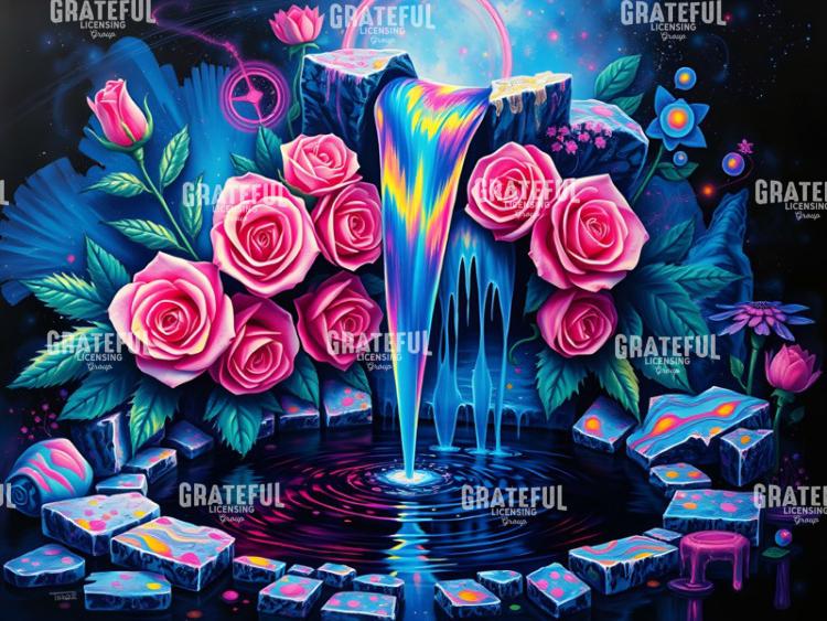 Fountain of Youth with Roses