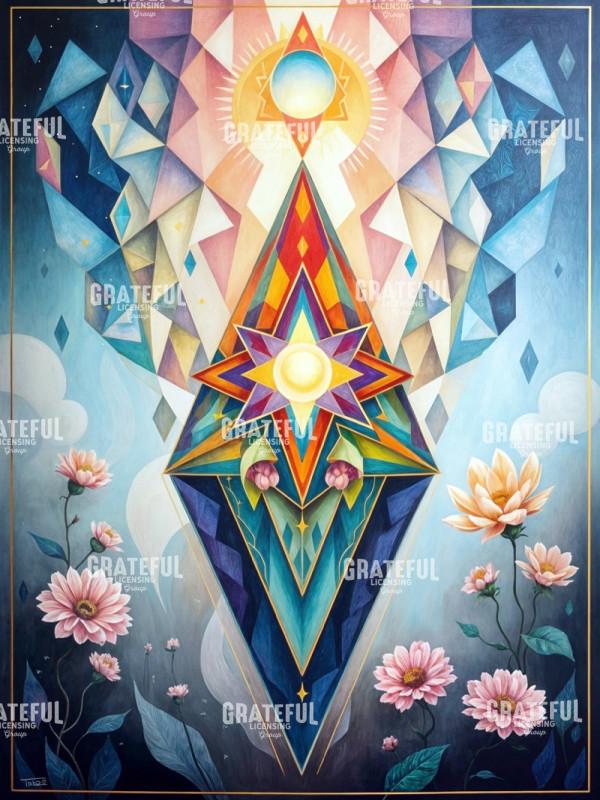 Rising Sun Abstract Modern Art