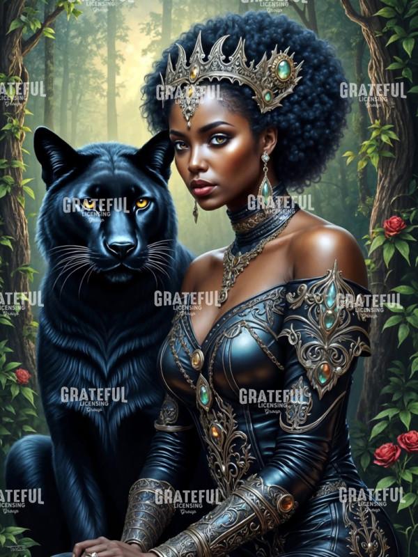 Warrior Queen with Panther