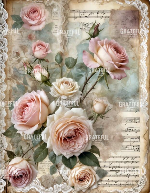 Victorian Rose of Castile with Music