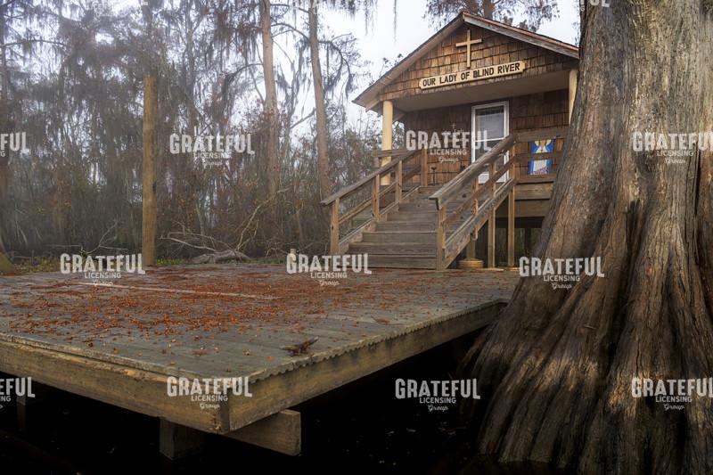 Approaching Our Lady of Blind River