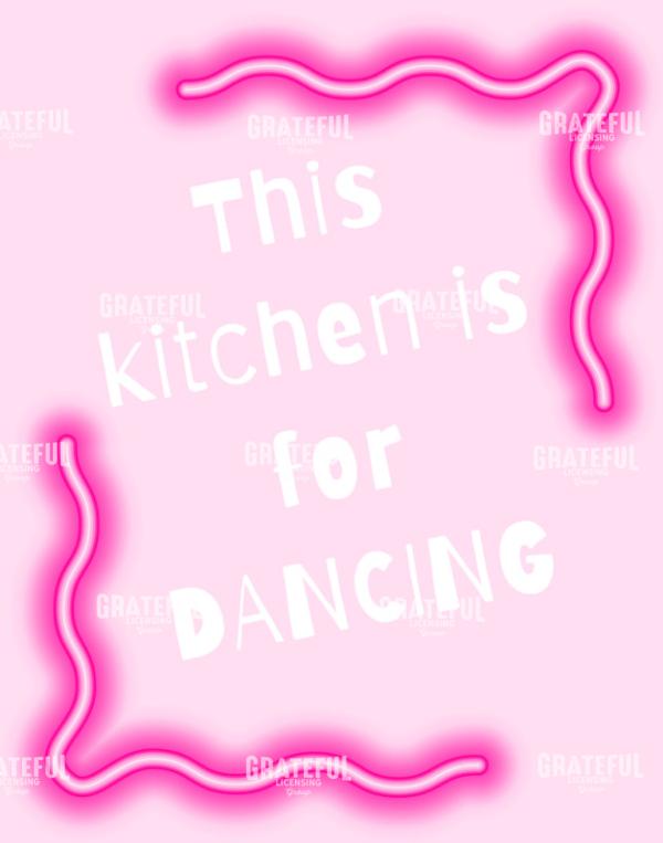 pink neon kitchen