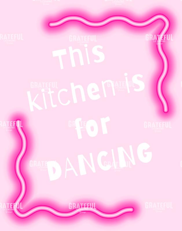 pink neon kitchen