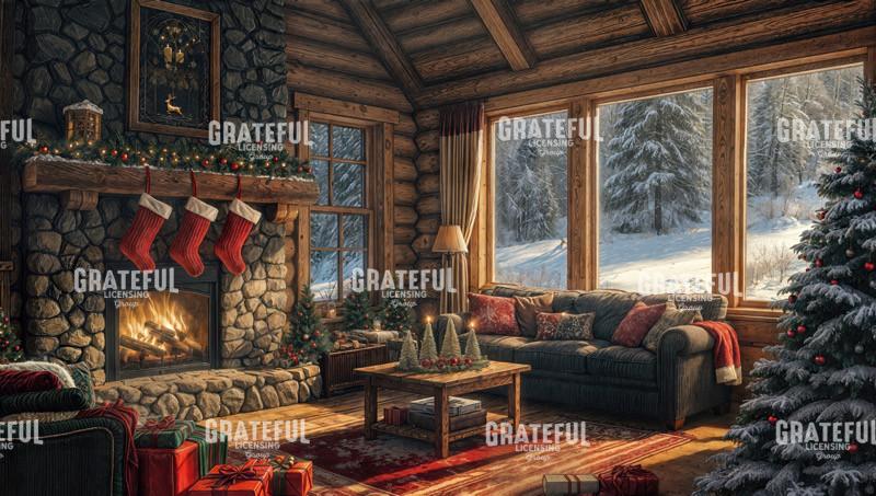 Christmas Morning at the Lodge