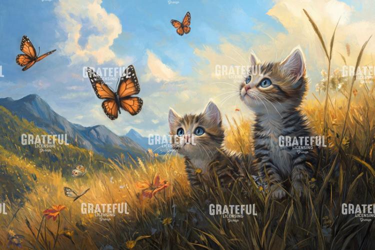 Kittens and Butterflies 1
