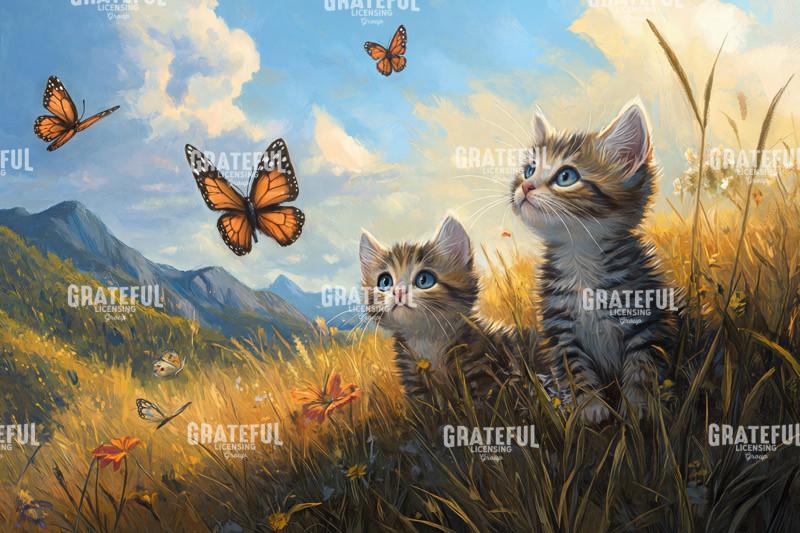 Kittens and Butterflies 1