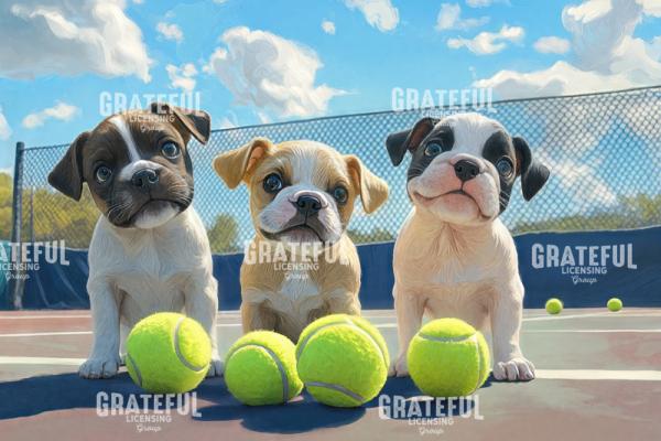 Puppies and Tennis Balls 3
