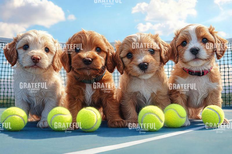 Puppies and Tennis Balls 4