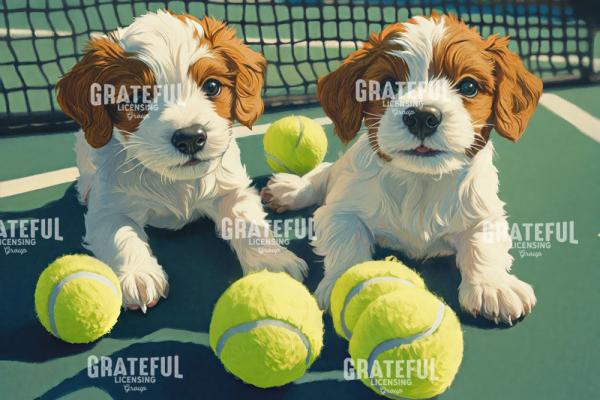 Puppies and Tennis Balls 5