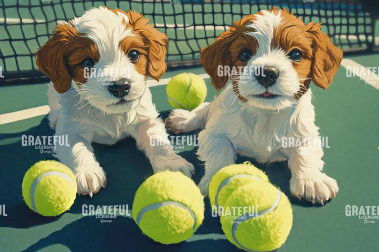 Puppies and Tennis Balls 5