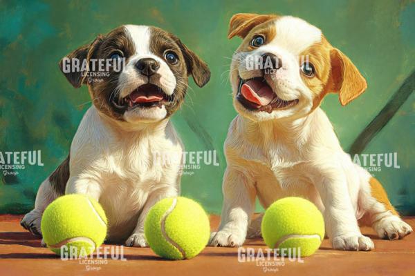 Puppies and Tennis Balls 6