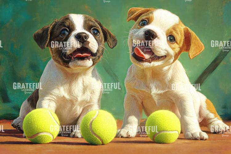 Puppies and Tennis Balls 6