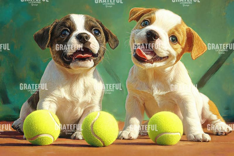 Puppies and Tennis Balls 6