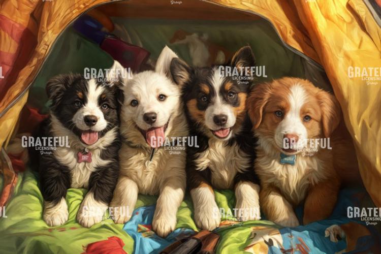Puppies going Camping 2