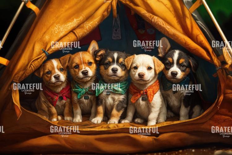 Puppies going Camping 3
