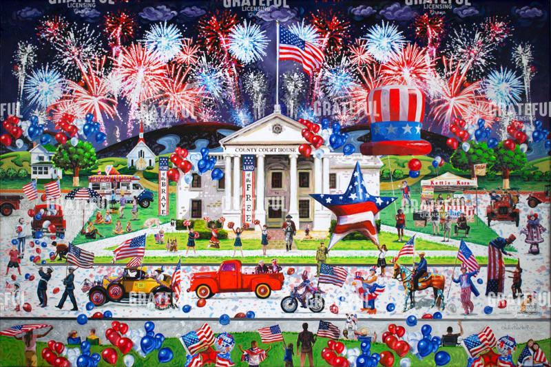 4th Of July Country Court House Parade