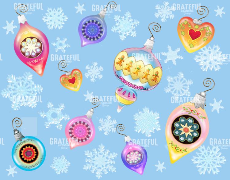 Snowflakes And Ornaments