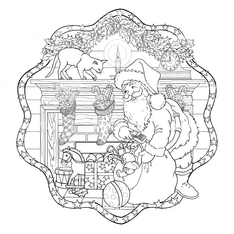 Santa Mandala Roundish