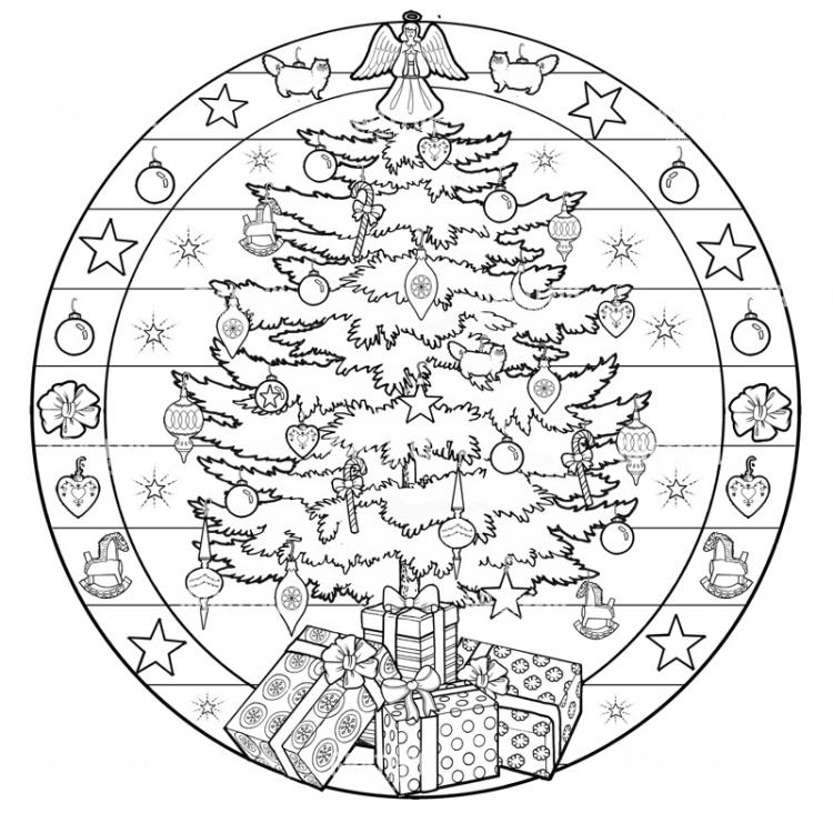 Christmas Tree Round