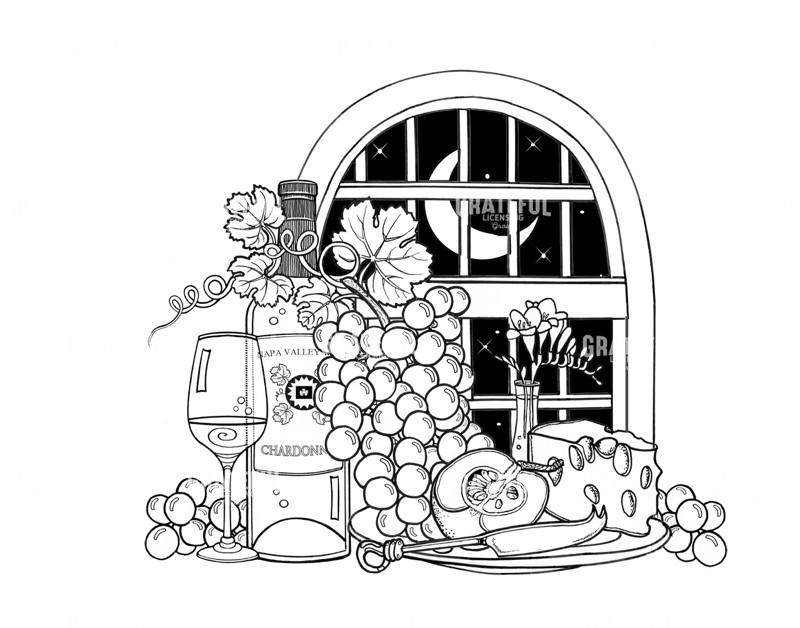 Chardonnay Blackline Night