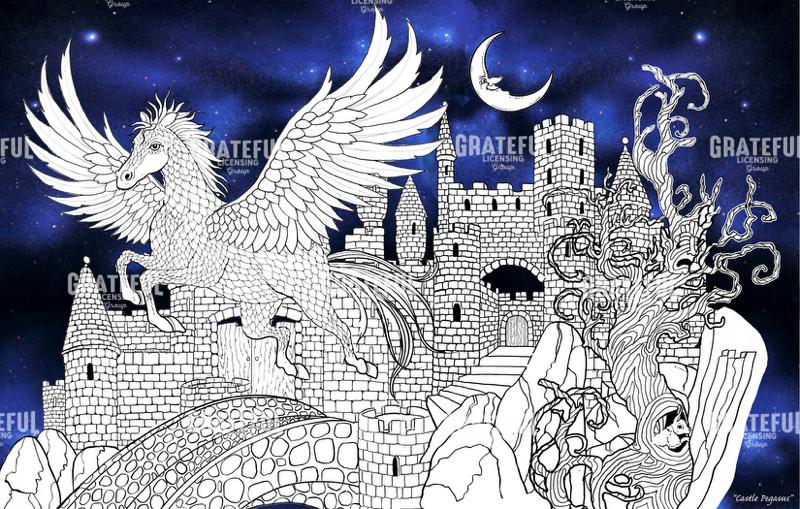 Pegasus Over The Castle