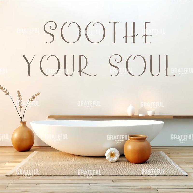 Soothe Your Soul Minimalist Spa Art
