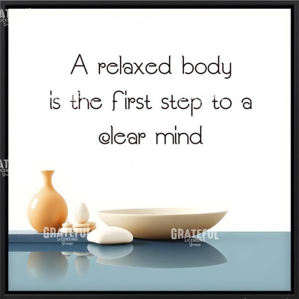 Relaxed and Clear Minimalist Spa Art