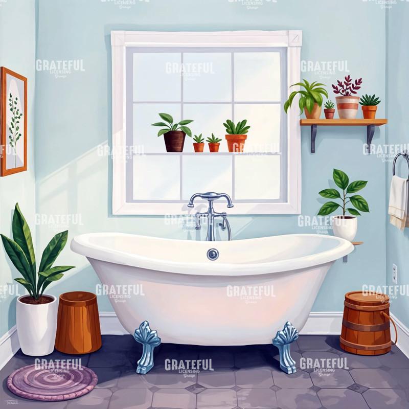 Clawfoot Bathtub With Sunny Window