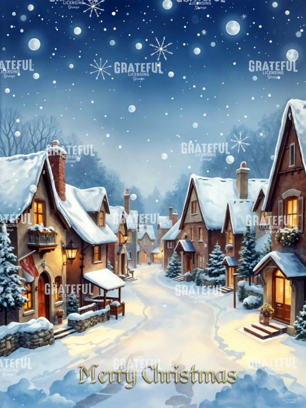 Snowy Christmas Village